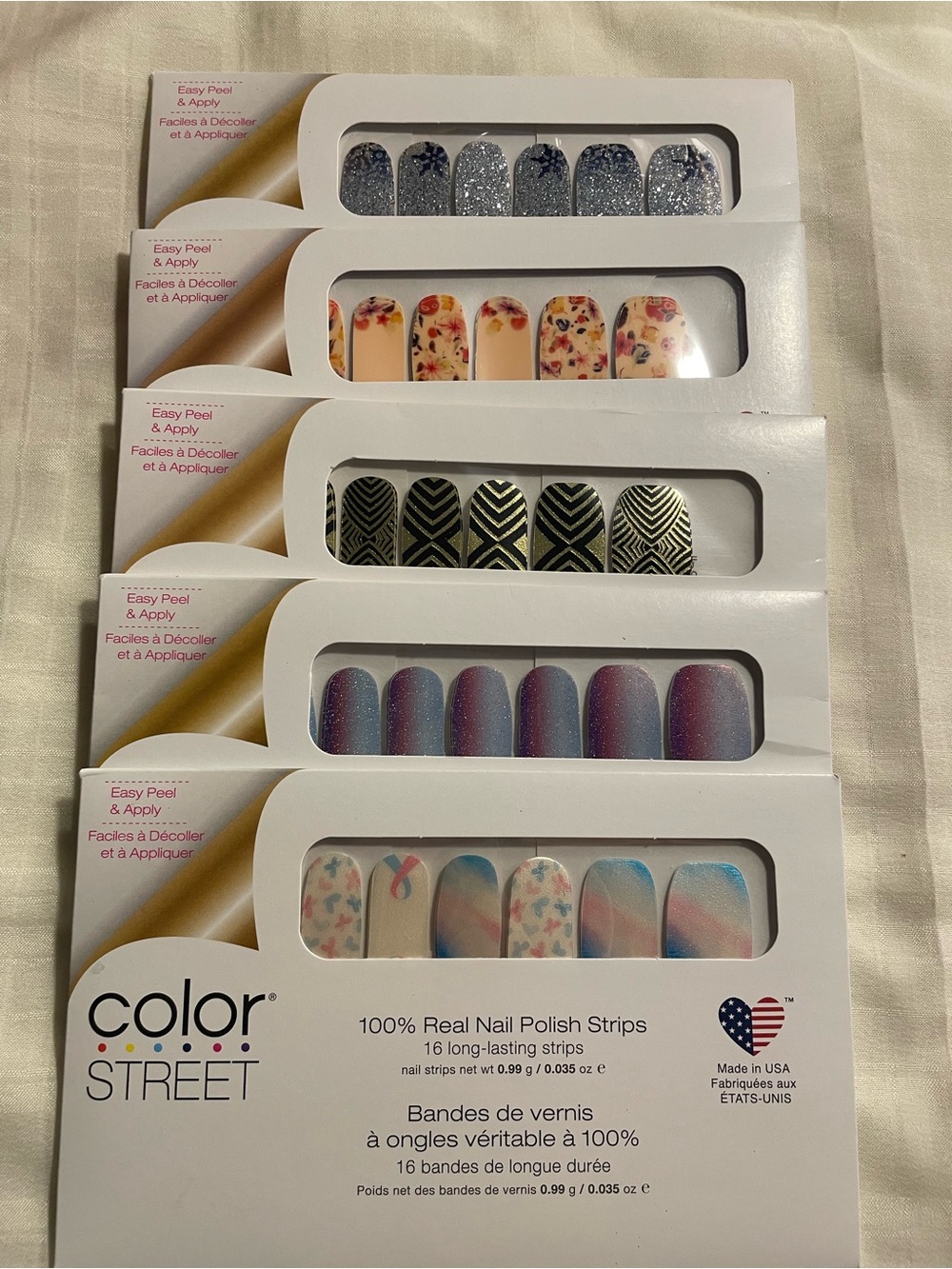 Color Street Assorted Nail Polish Strips - Multi-Color 10 Pack